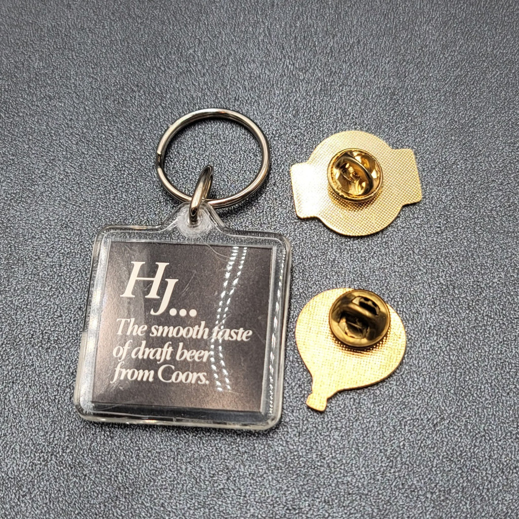 Herman Josephs By Coors Pin Special Premium Beer Pinback Lapel Hat Keychain Lot
