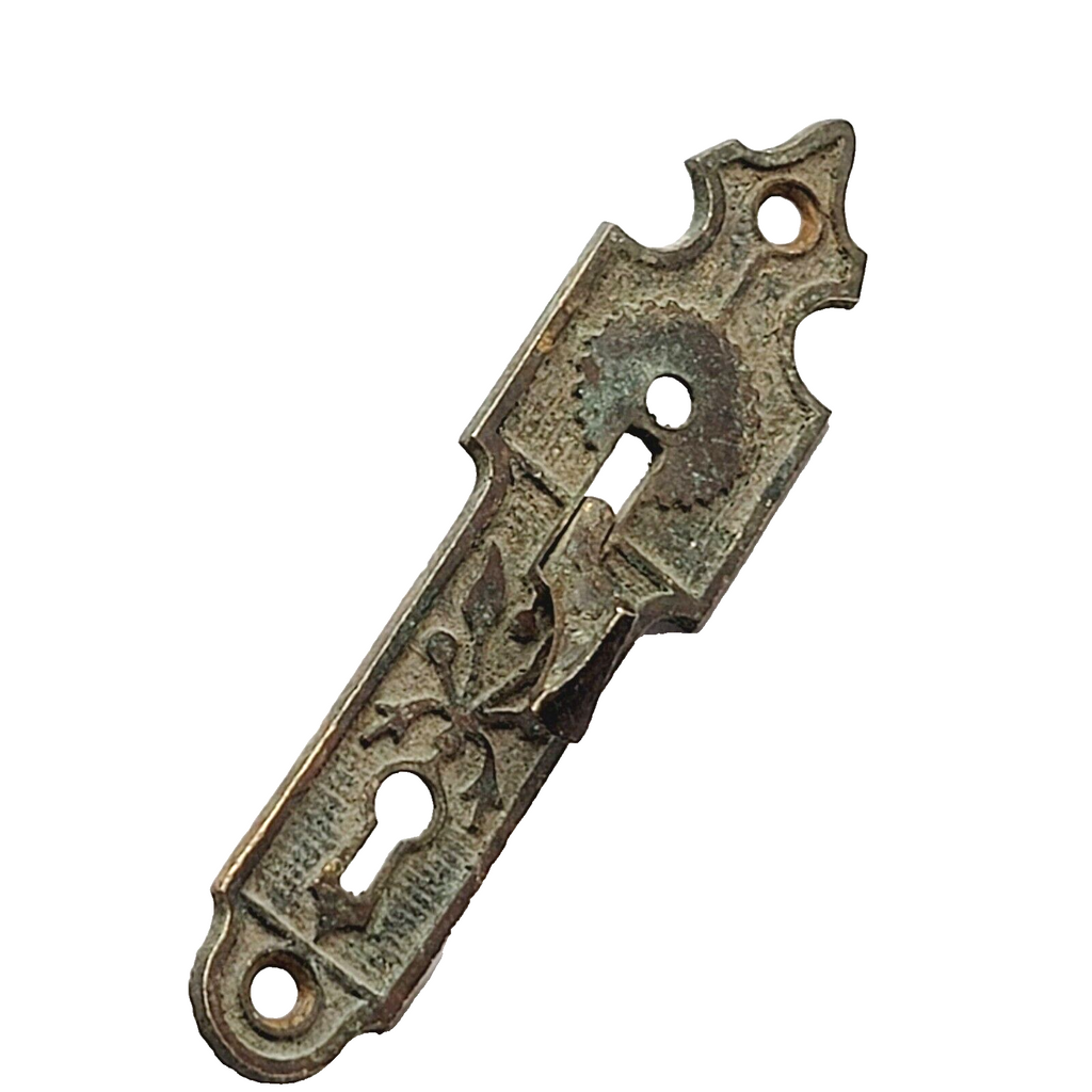 Antique Bronze Ice Box Furniture Latch Only No Keeper Ornate No Key