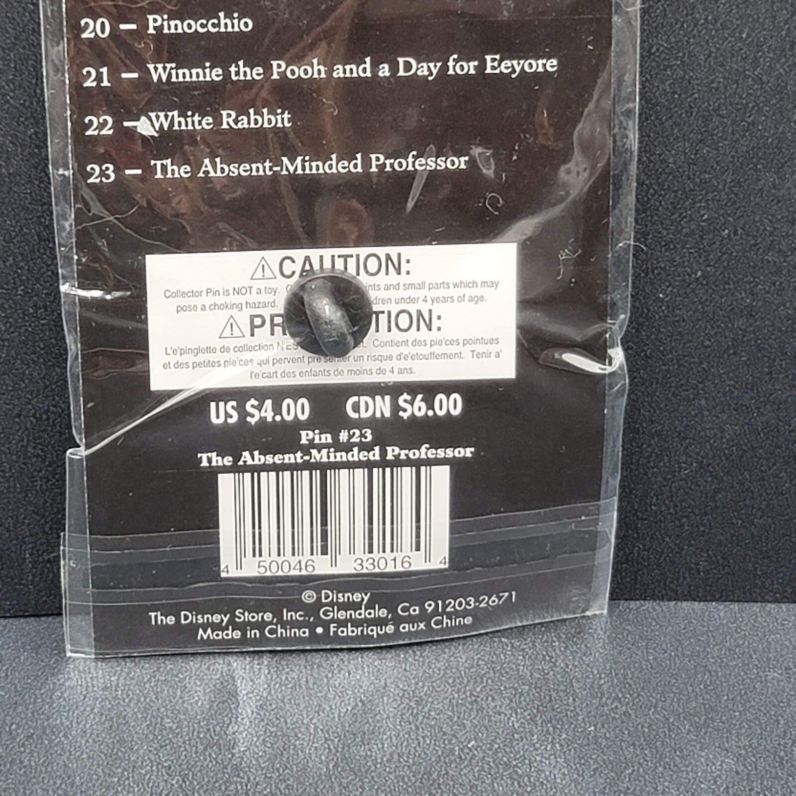 Disney 100 Years of Dreams #23 The Absent Minded Professor Pin New