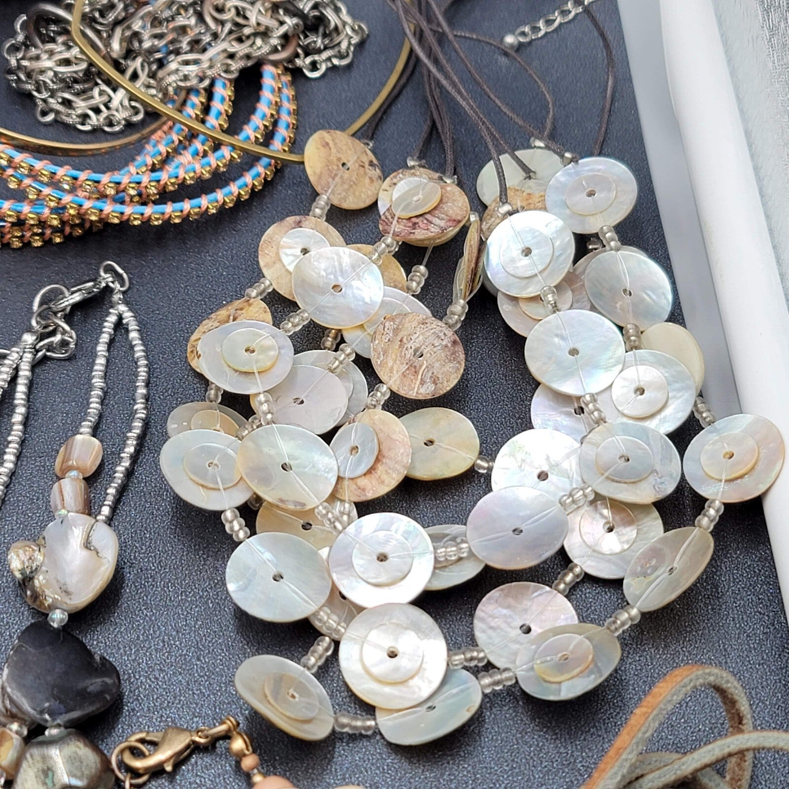 Colorful Jewelry Lot Necklaces Bracelets Pendant 48 pcs