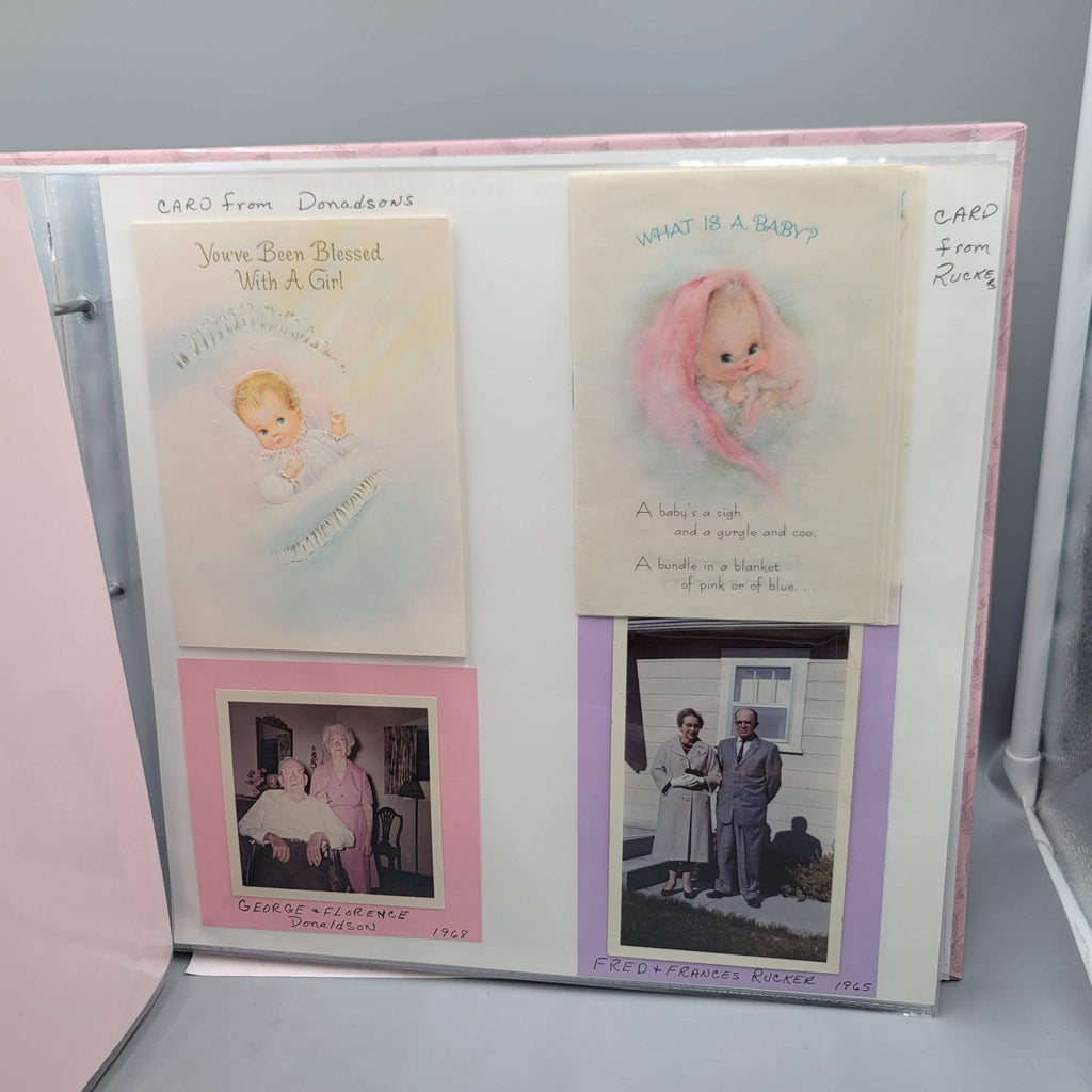 Vintage 1960s Photos in a Modern Scrapbook Rucker Family Tree 42 pages