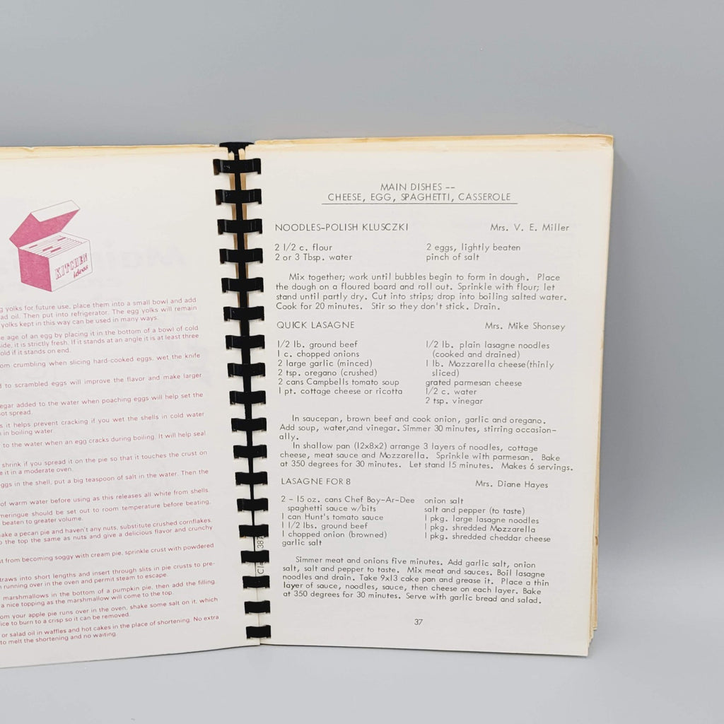 St Peters Catholic Church Recipe Book Cookbook 1977 Nebraska pages 133