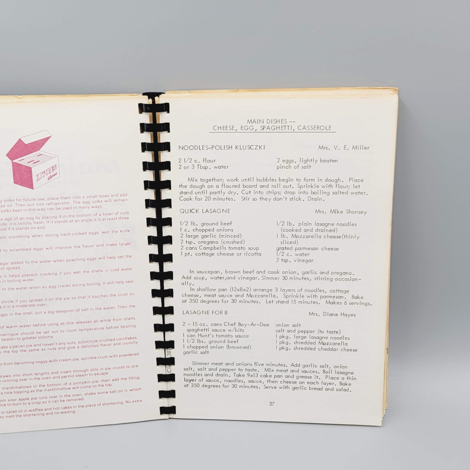 St Peters Catholic Church Recipe Book Cookbook 1977 Nebraska pages 133