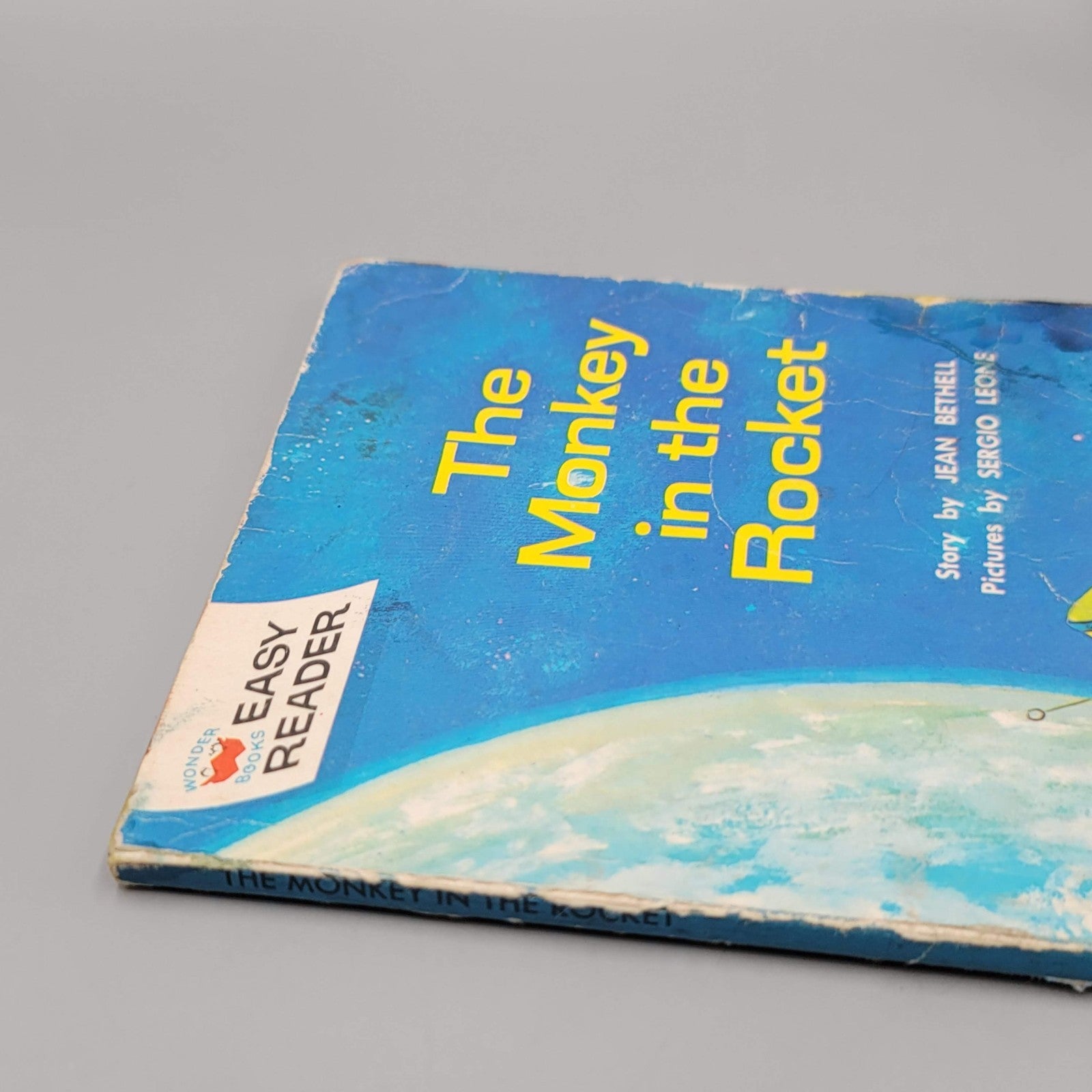 Childrens The Monkey In The Rocket Wonder Books Easy Reader PB 1962