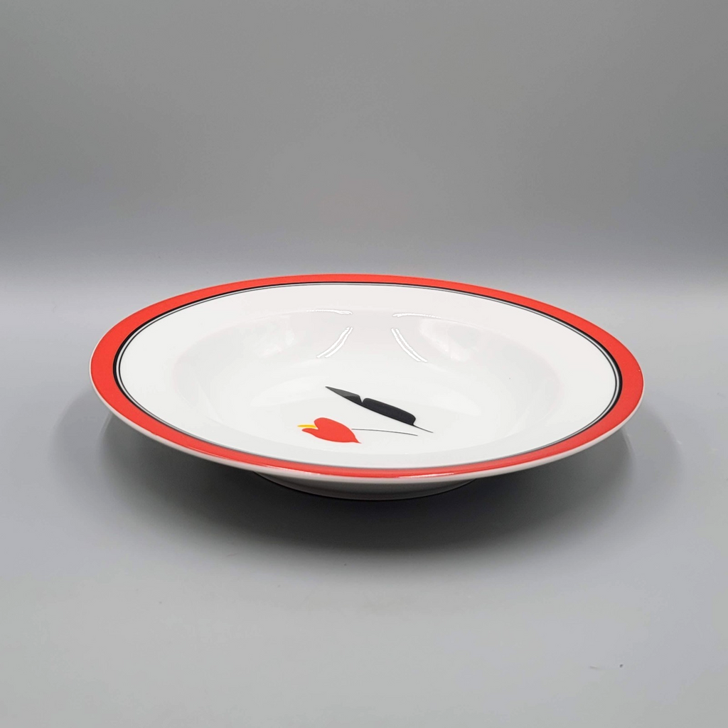 Studio Nova Terrace Twist Red Set of 6 Soup Bowls 9”