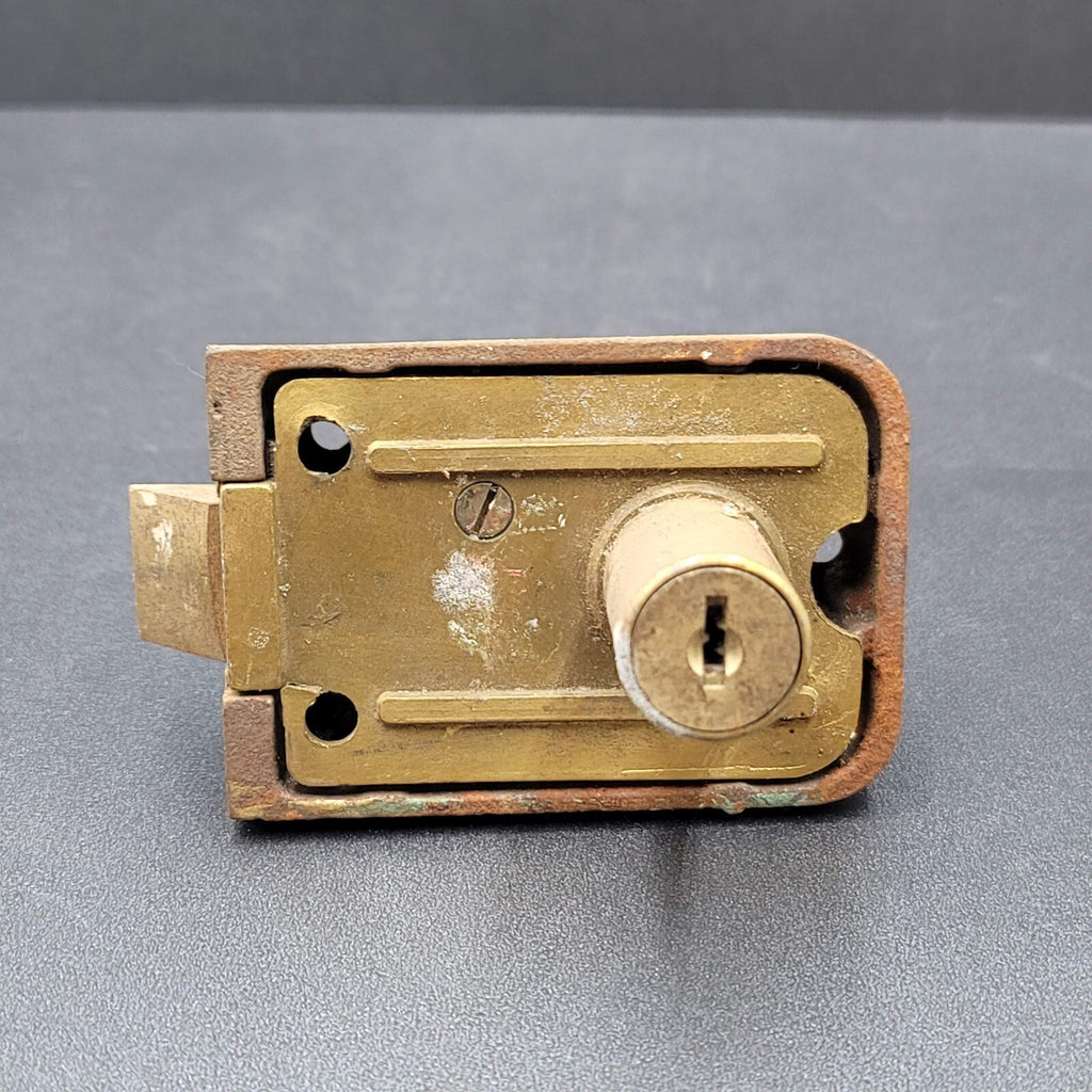 Vintage YALE Surface Rim Night Latch No Keeper Salvage External No Key