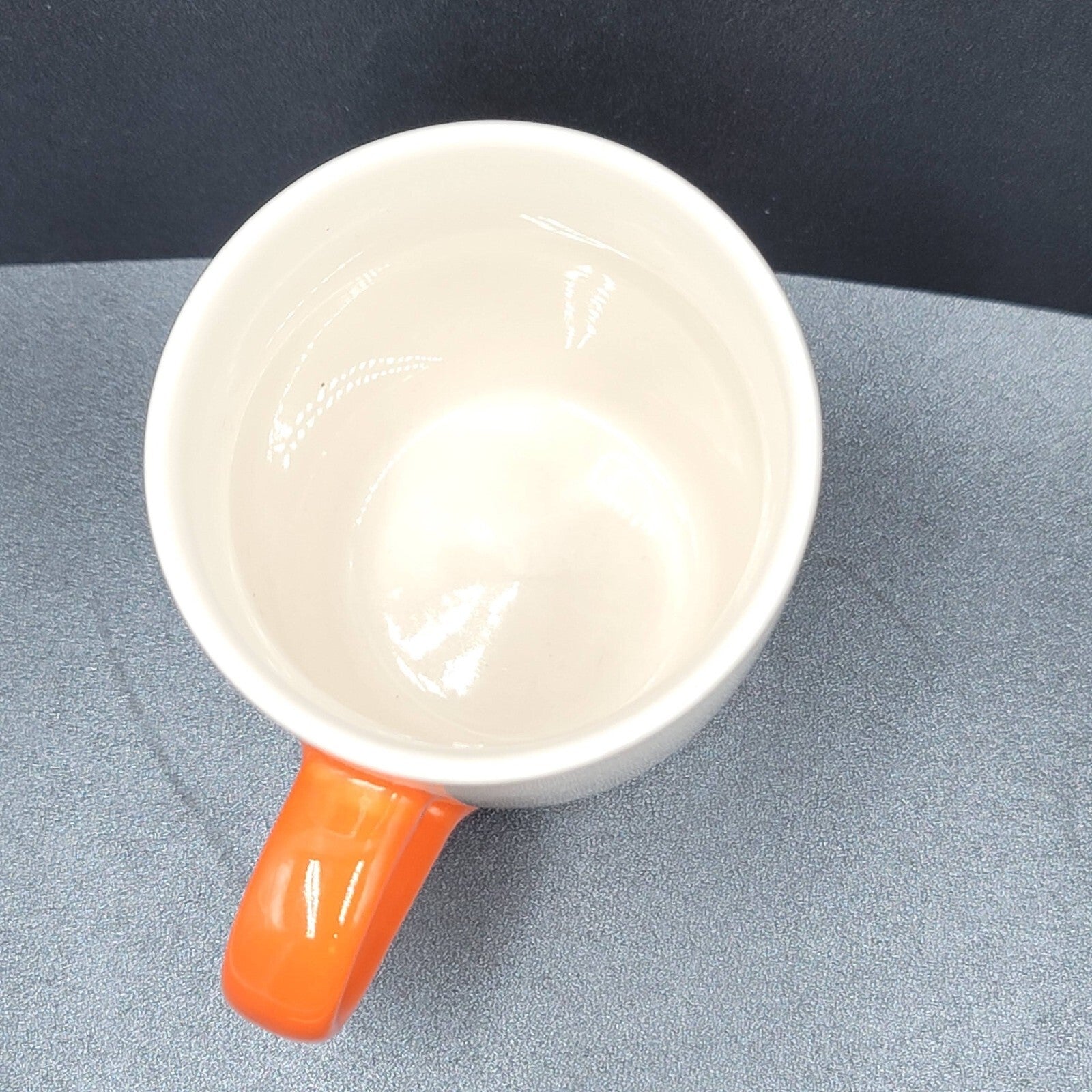 Starbucks Birthday Candles 10 oz Coffee Mug Cup 2020 White Orange Handle