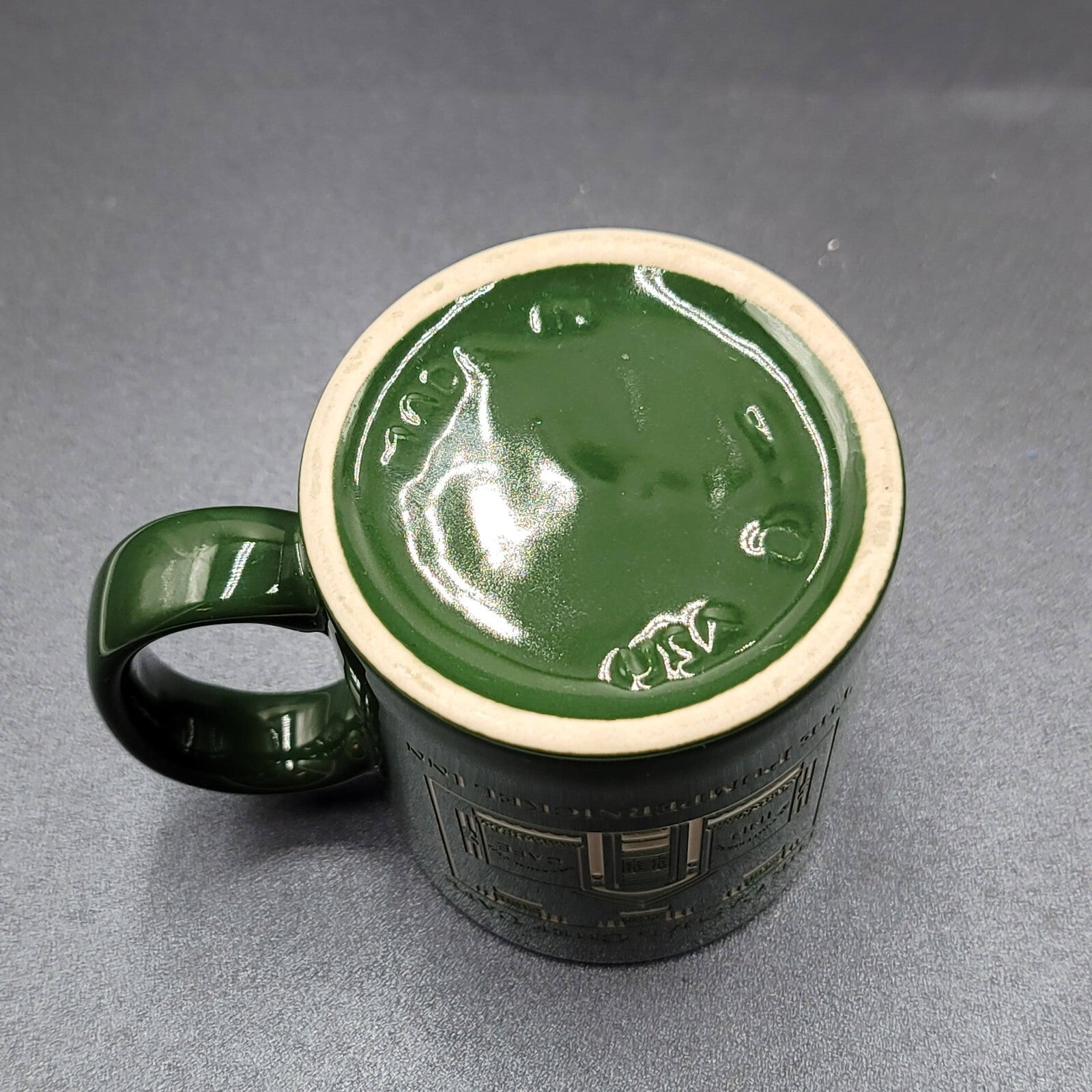 The Casual Chef Cafe Coffee Mug The Pumpernickel Inn Souvenir Green Etched