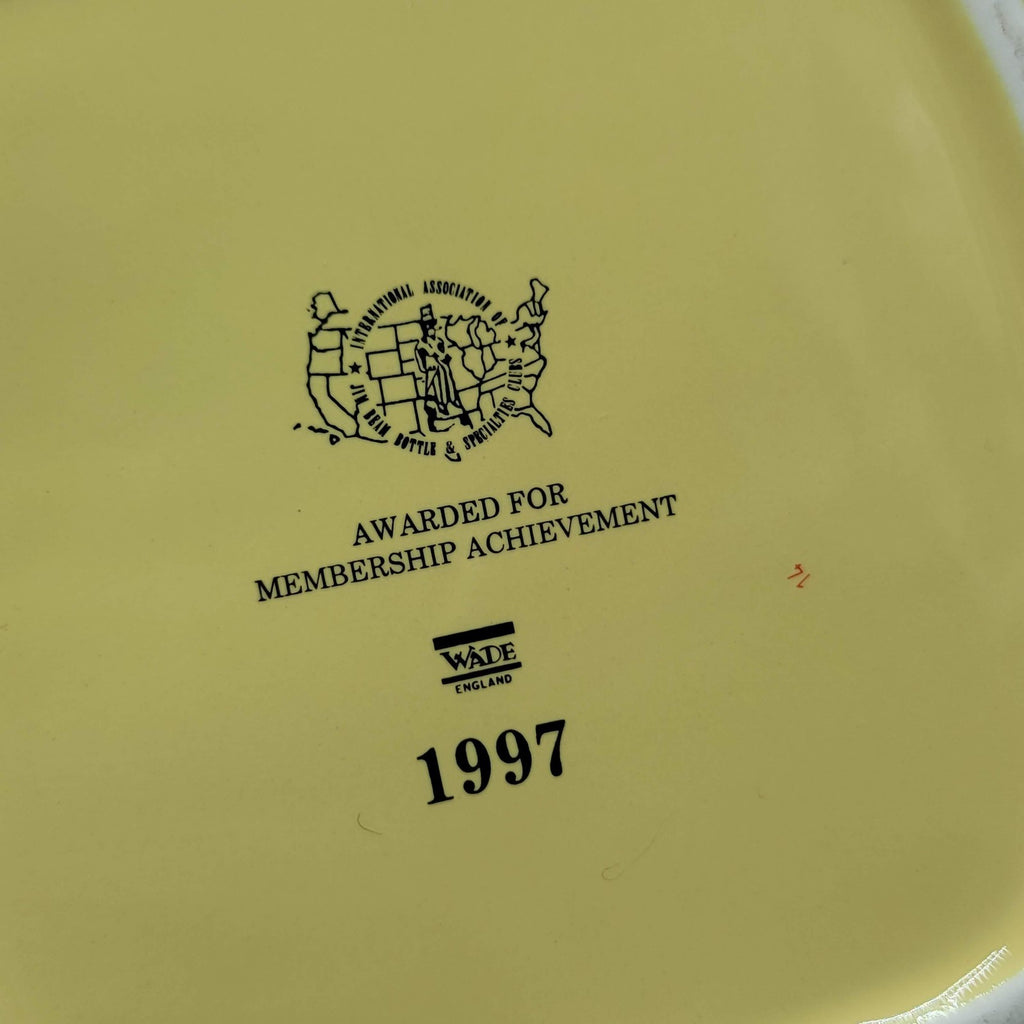 Vintage Jim Beam Wade England Ceramic Whiskey Water Jug Pitcher 1997 Yellow