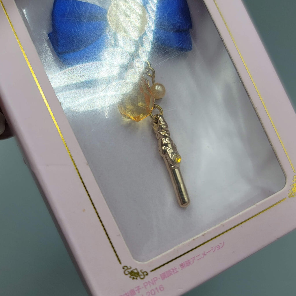 Sailor Moon Blue Ribbon Charm Gold tone