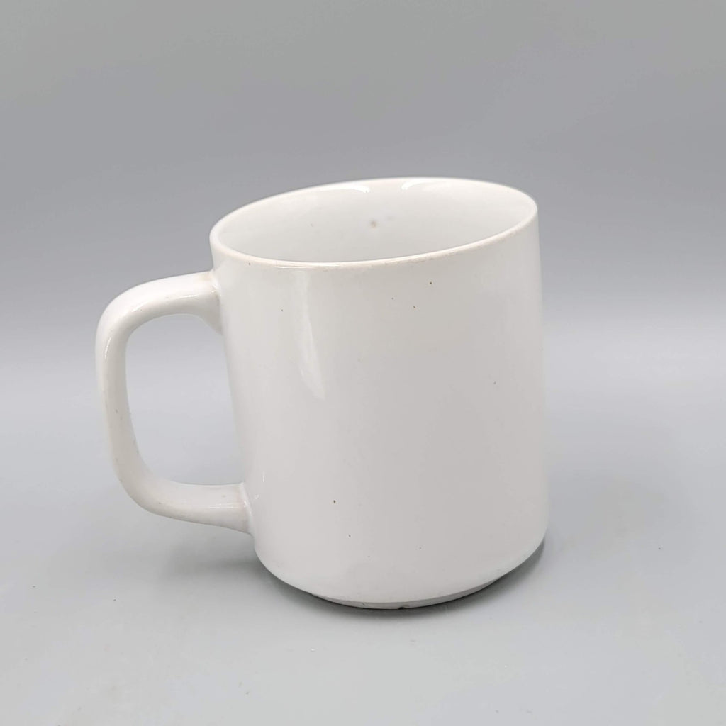 Vintage Super Mom Rainbow Heart Stars Coffee Mug Cup Ceramic White Gift Retro