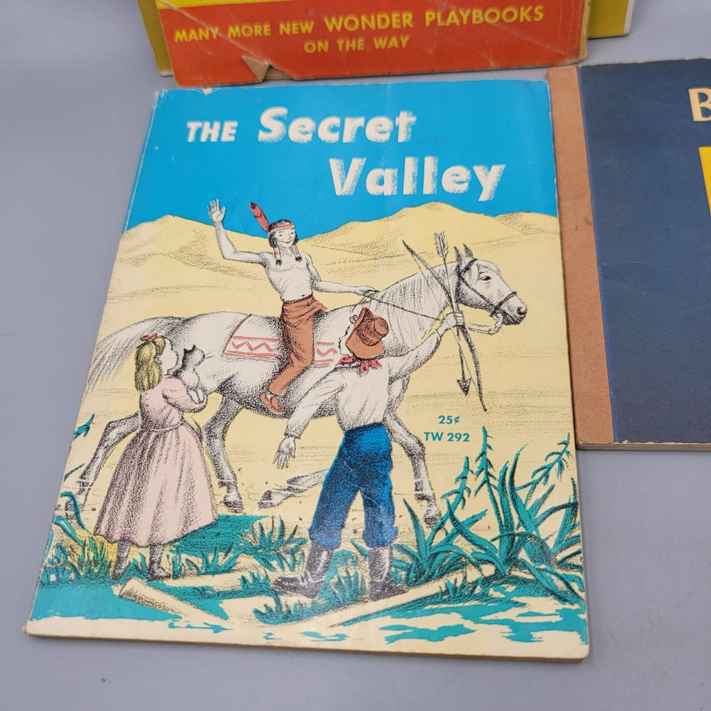 Vintage Childrens Book Lot Scholastic MCM Animal Detective Paper Playbook etc