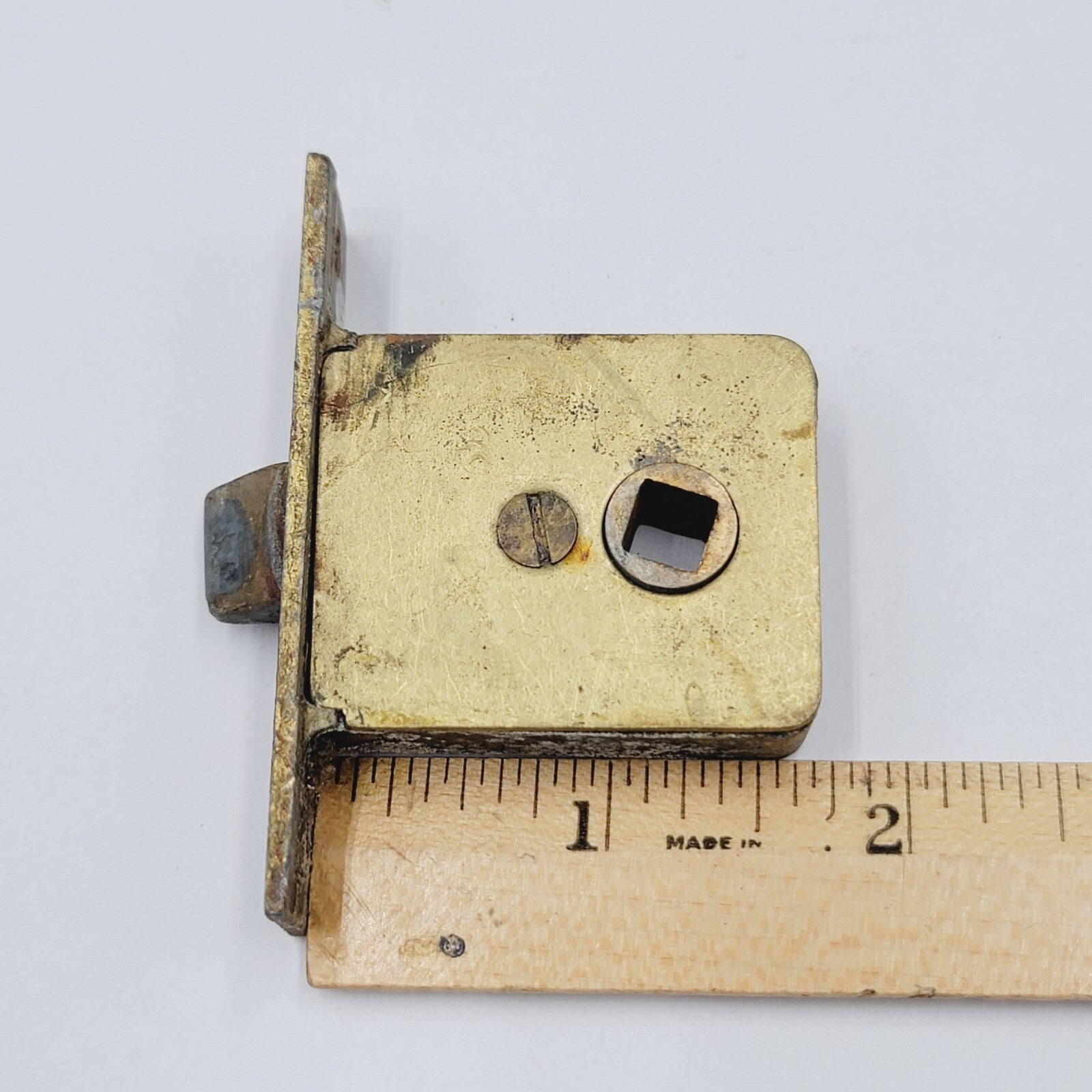Vintage Hardware Latch and Mortise Cabinet Closet Furniture Salvage