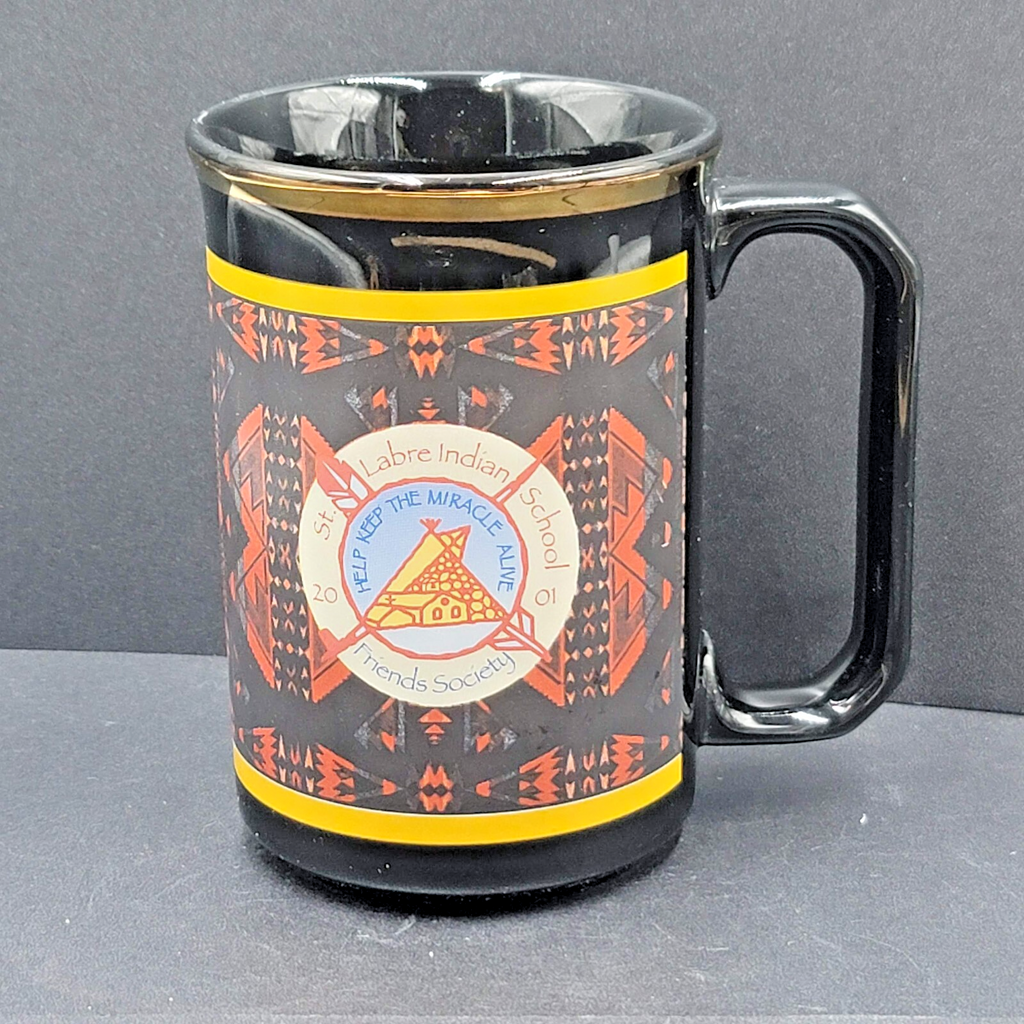 St. Labre Indian School 2001 Friends Society Coffee Mug Black Cup