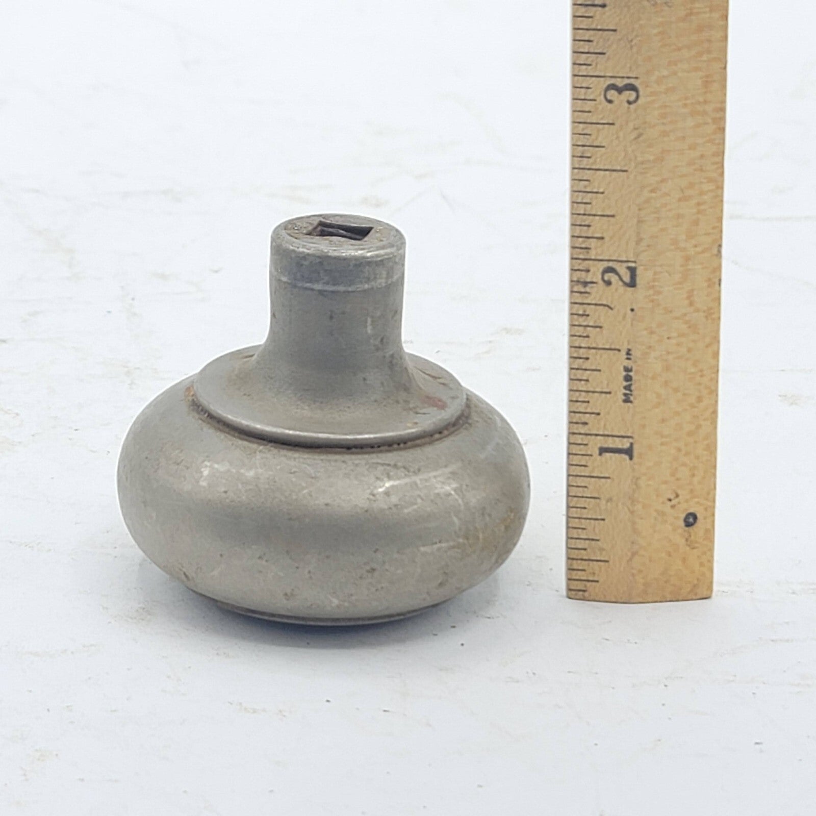 Single Vintage Ornate Steel Door Knob Reclaimed Salvage 2.25"   93dk