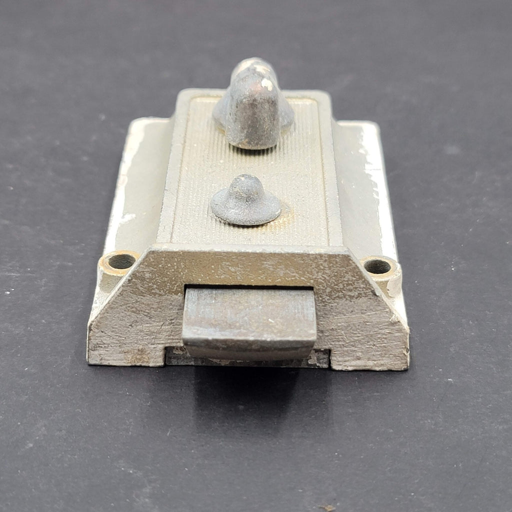 Vintage Silver Surface Rim Night Lock Latch No Keeper Salvage B754