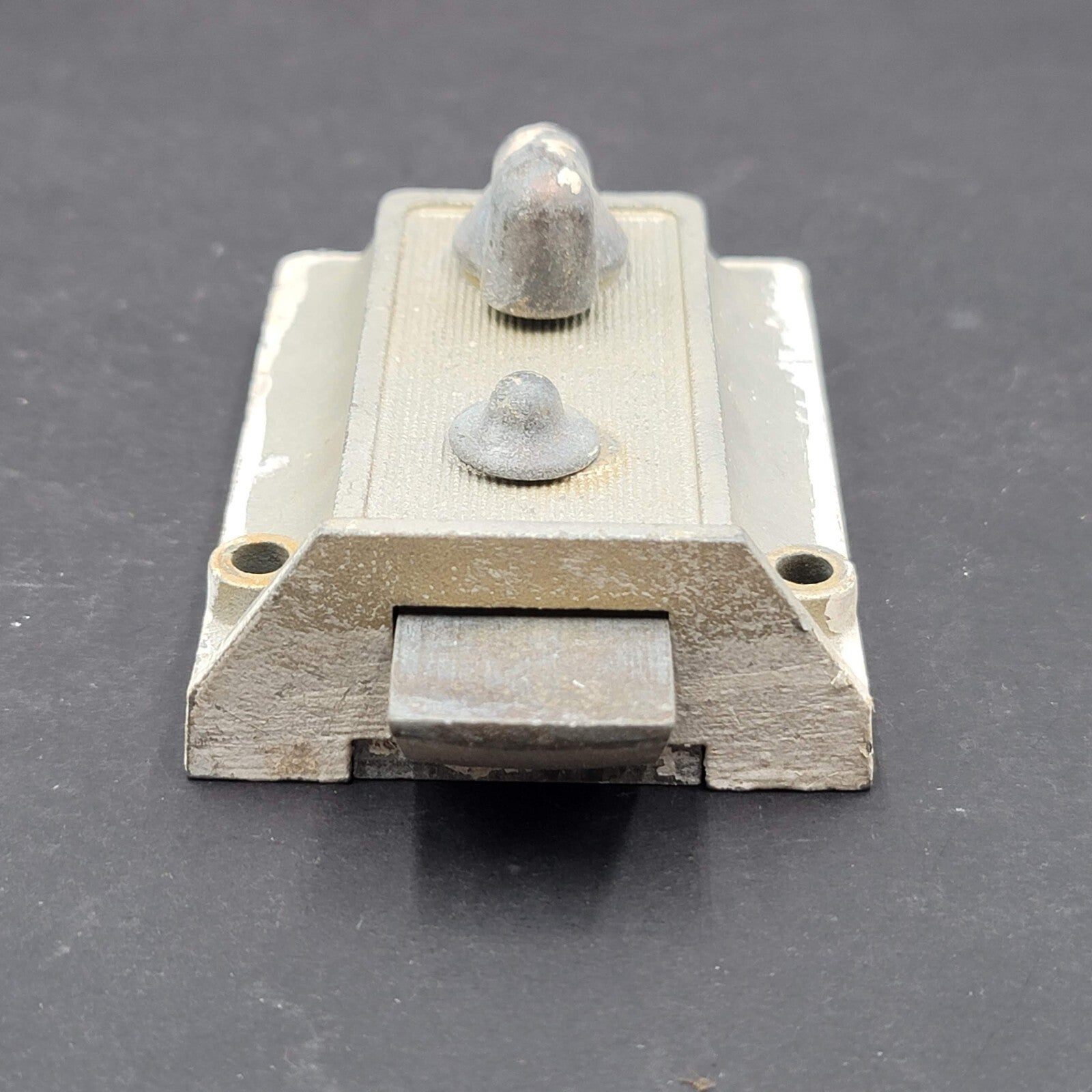 Vintage Silver Surface Rim Night Lock Latch No Keeper Salvage B754