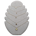 Necklace Lot of 4 Gold tone Petite Pendants Heart Snake Crystal