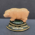 Cast Iron Small Pink Pig Door Stop Farmhouse Kitchen Decor 2.5" x 3"