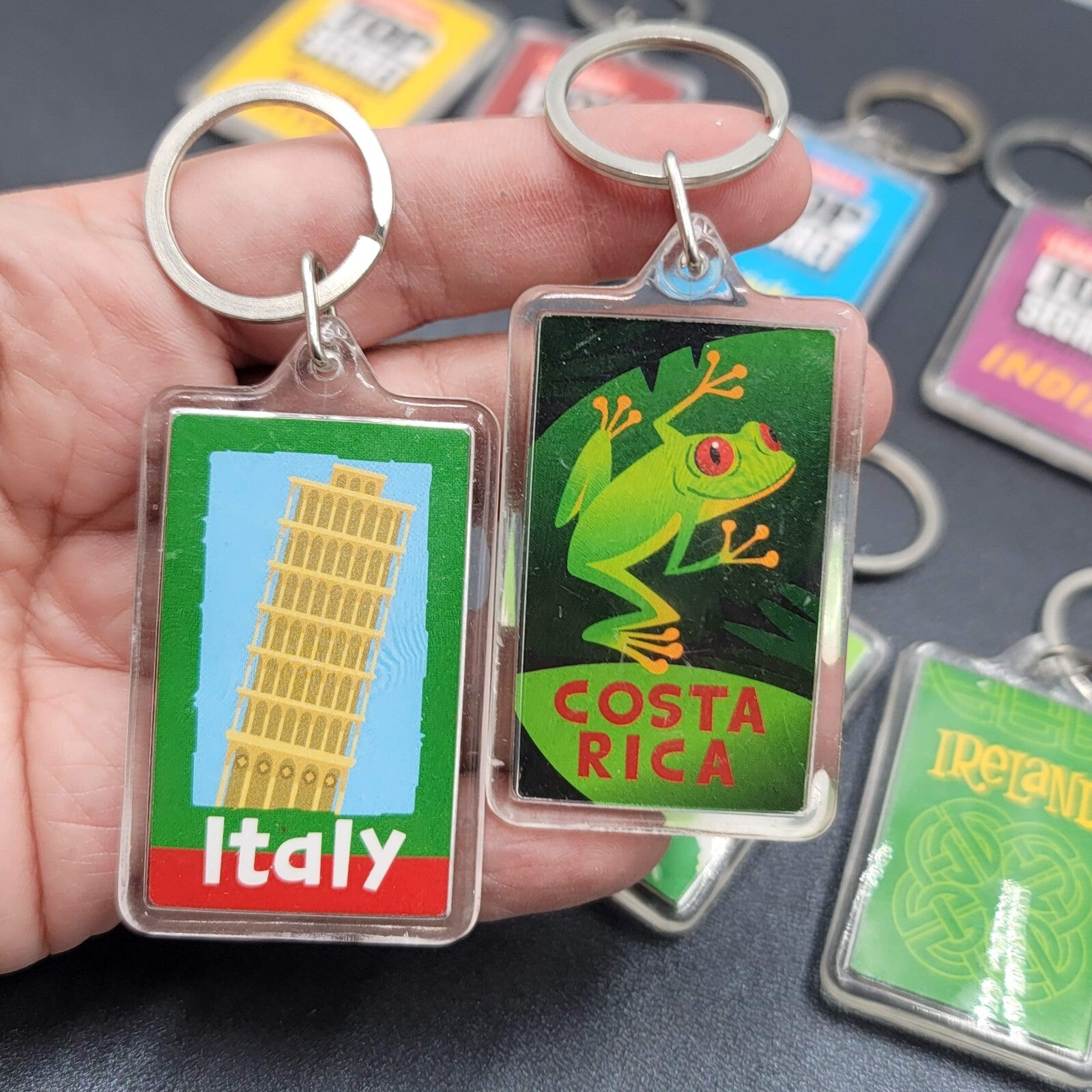Highlights Top Secret Adventures Lot of 13 Keychains Acrylic