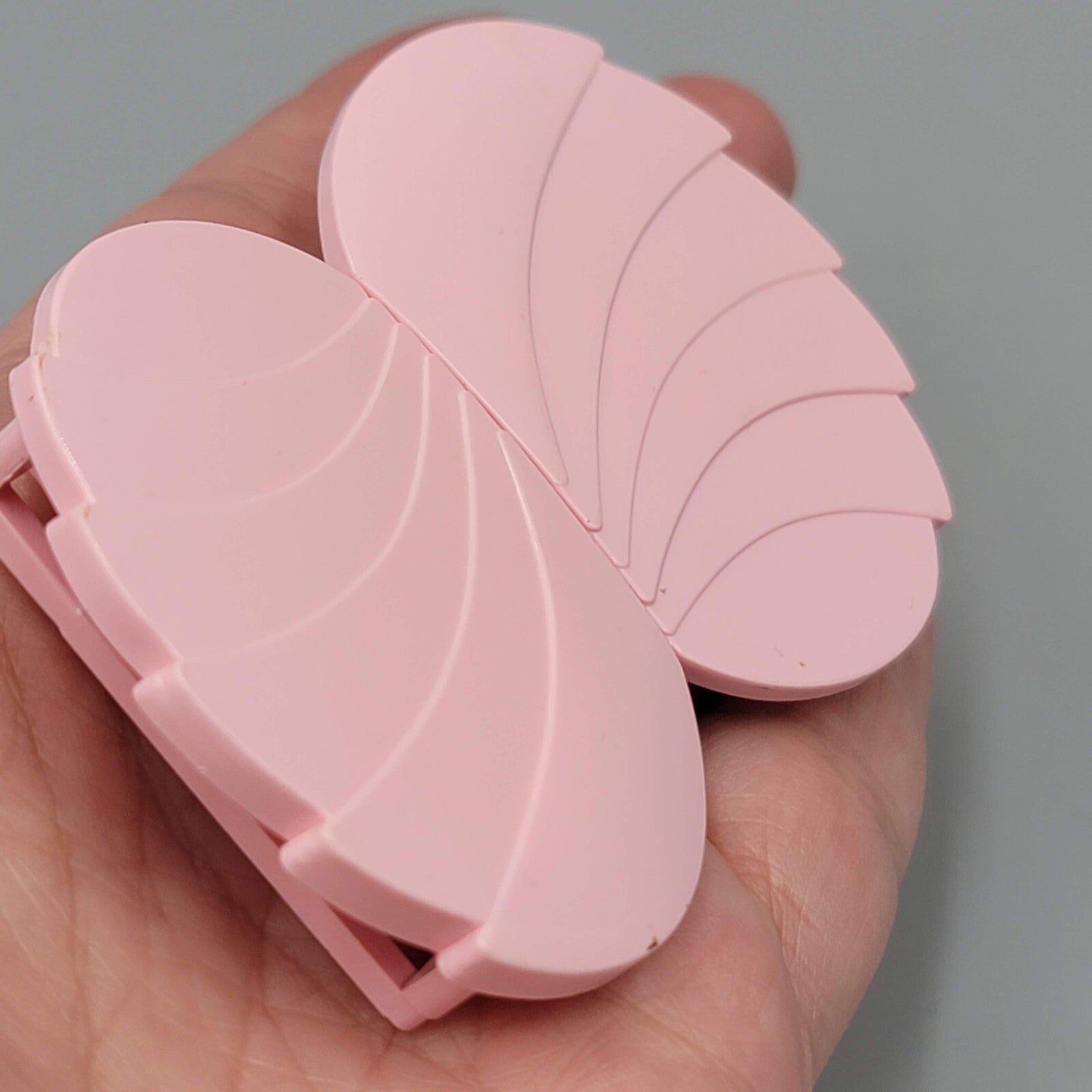 Vintage Belt Buckle Pink Plastic Mid Century