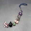 Semi Precious Stones Car Rearview Mirror Pendant Lucky Knot Hanging Ornament 11"