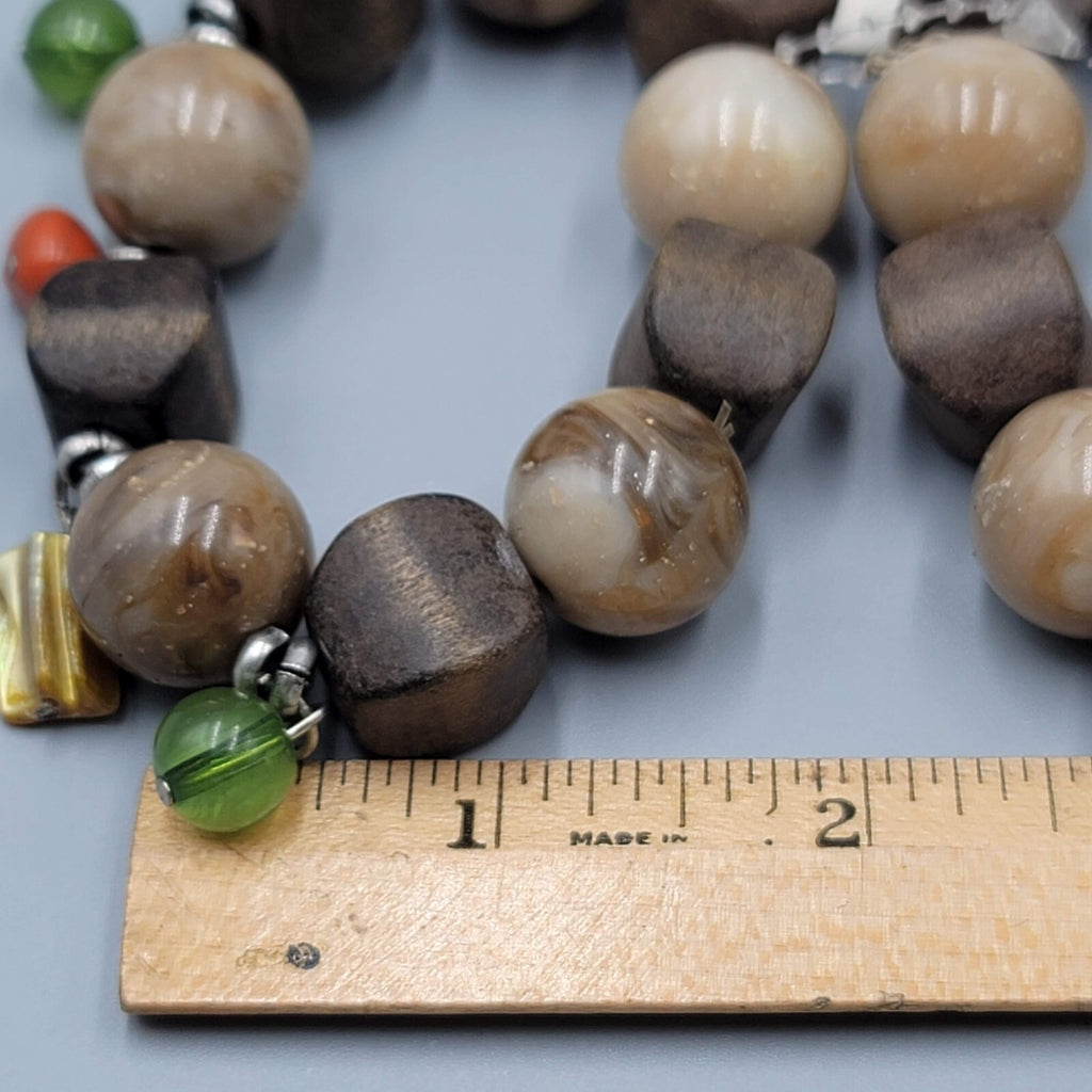 Sonoma Bracelet NWT Lot of 2 Chunky Wood Bead Elastic