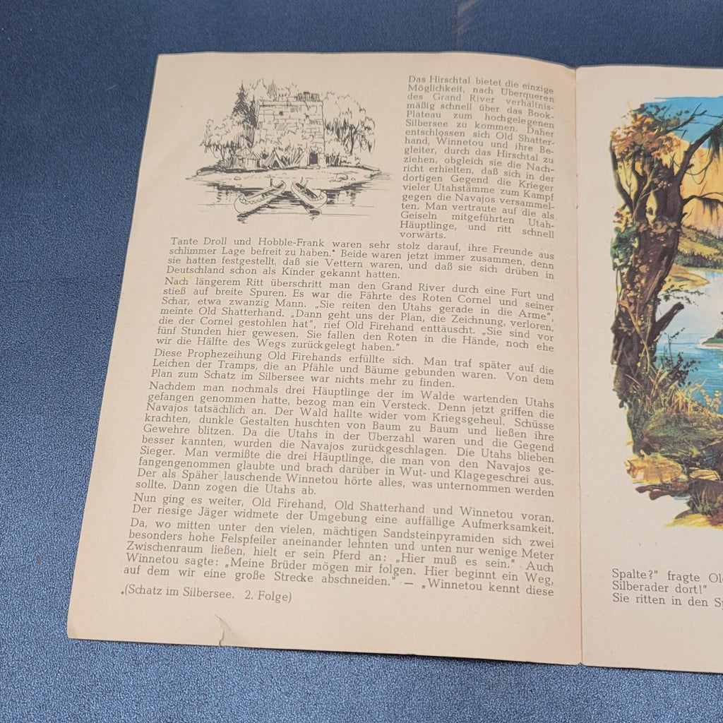The Treasure Of Silver Lake by Karl May in Germany Condensed 6 pages Illustrated