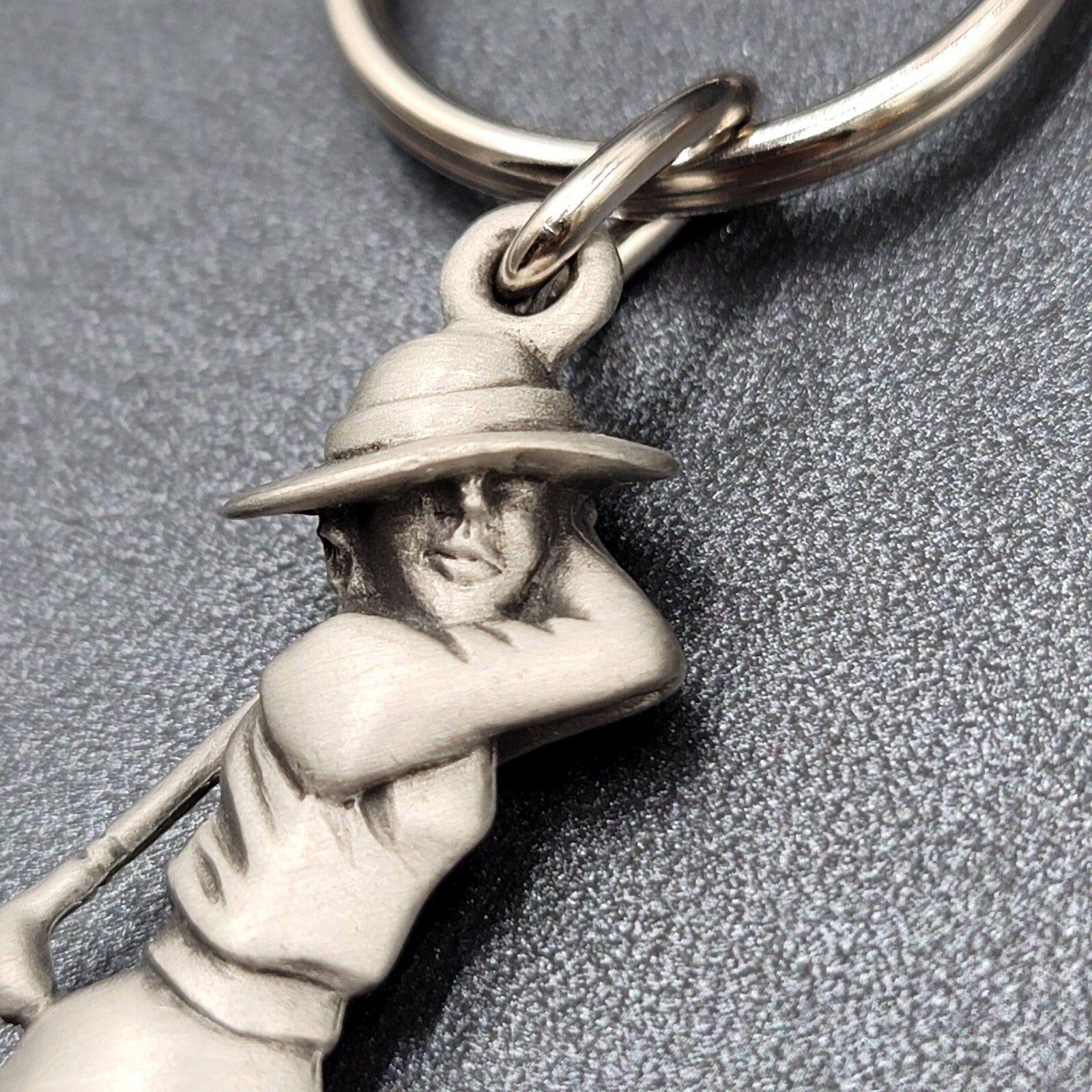 Golf Lady Key Chain by FORT woman golfer charm 