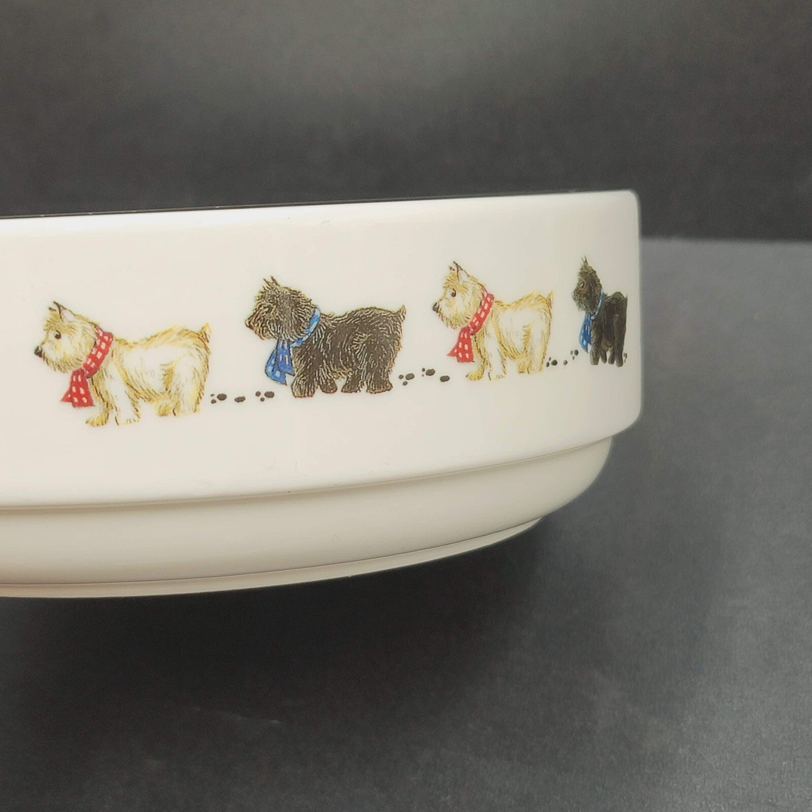 Hudson Middleton Scottie Dogs Bone China England Bowl 6"x2"