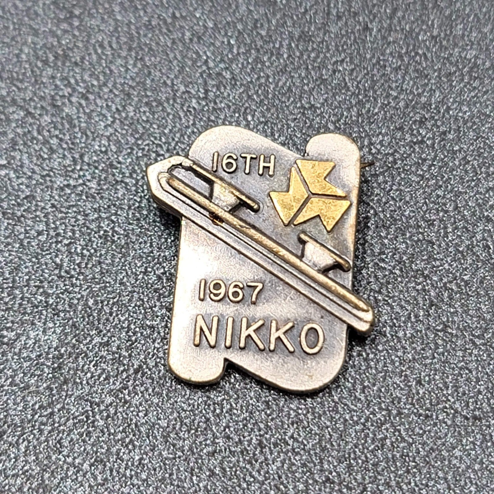 Vintage Japan 16th Nikko Festival 1967 Pewter Pin