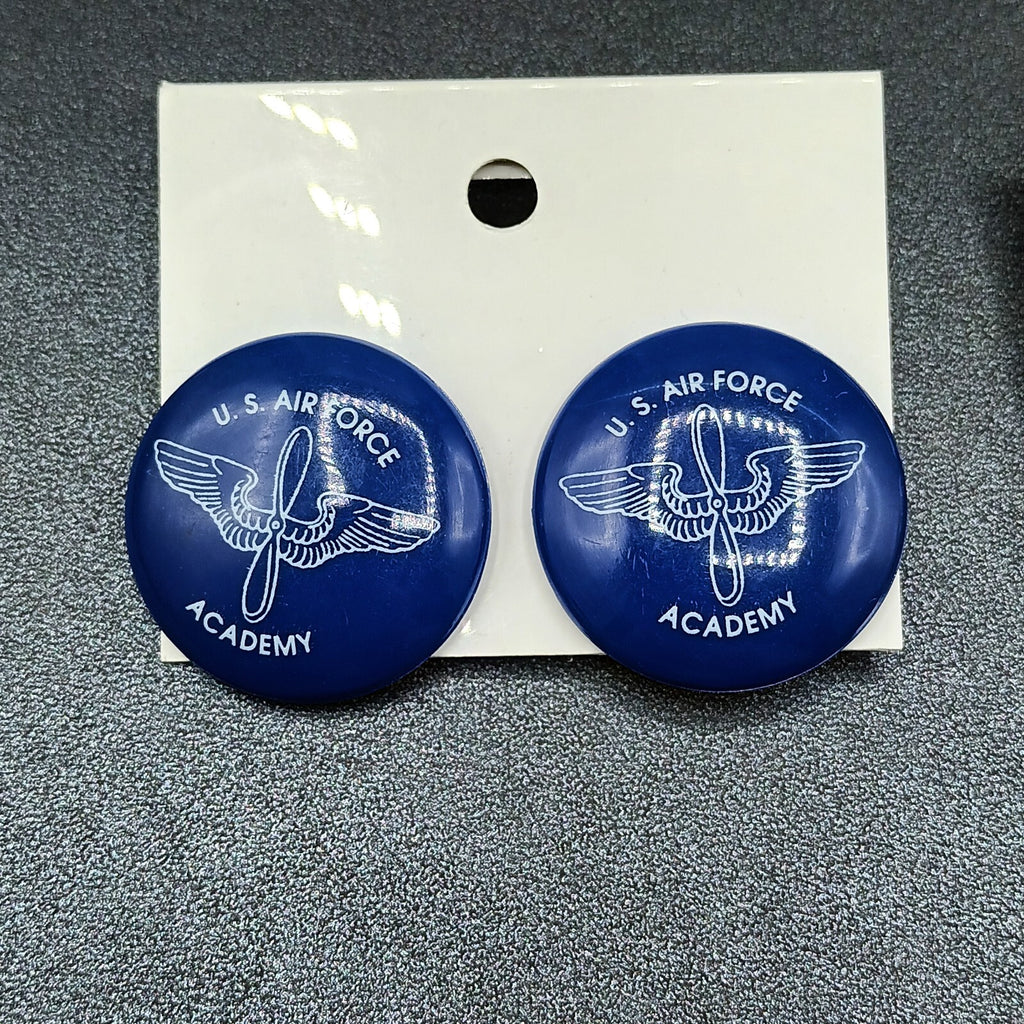 Lot of 4 Pairs Pierced Earrings Blue White US Air Force Academy Falcons Football