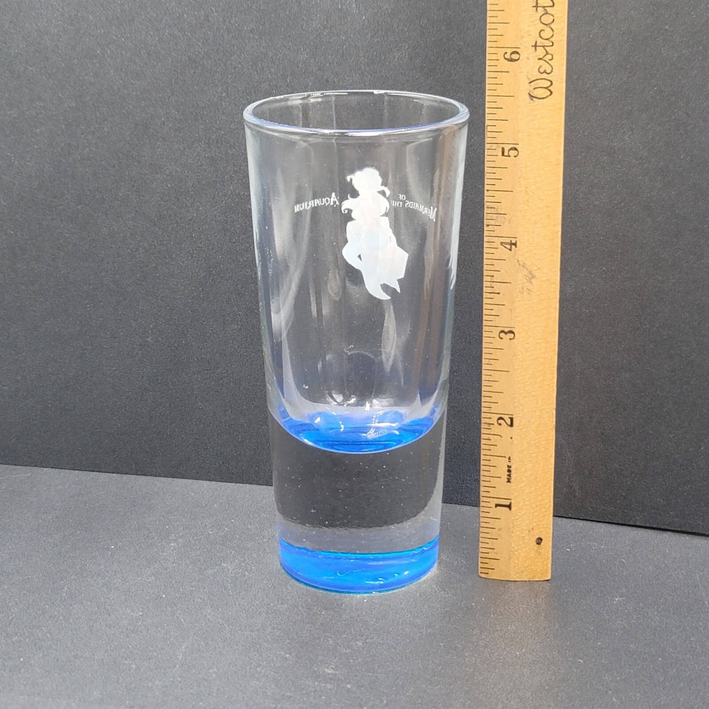 Mermaids of the Aquarium SHOT GLASS Extra Large Tall Shooter 5.25 in