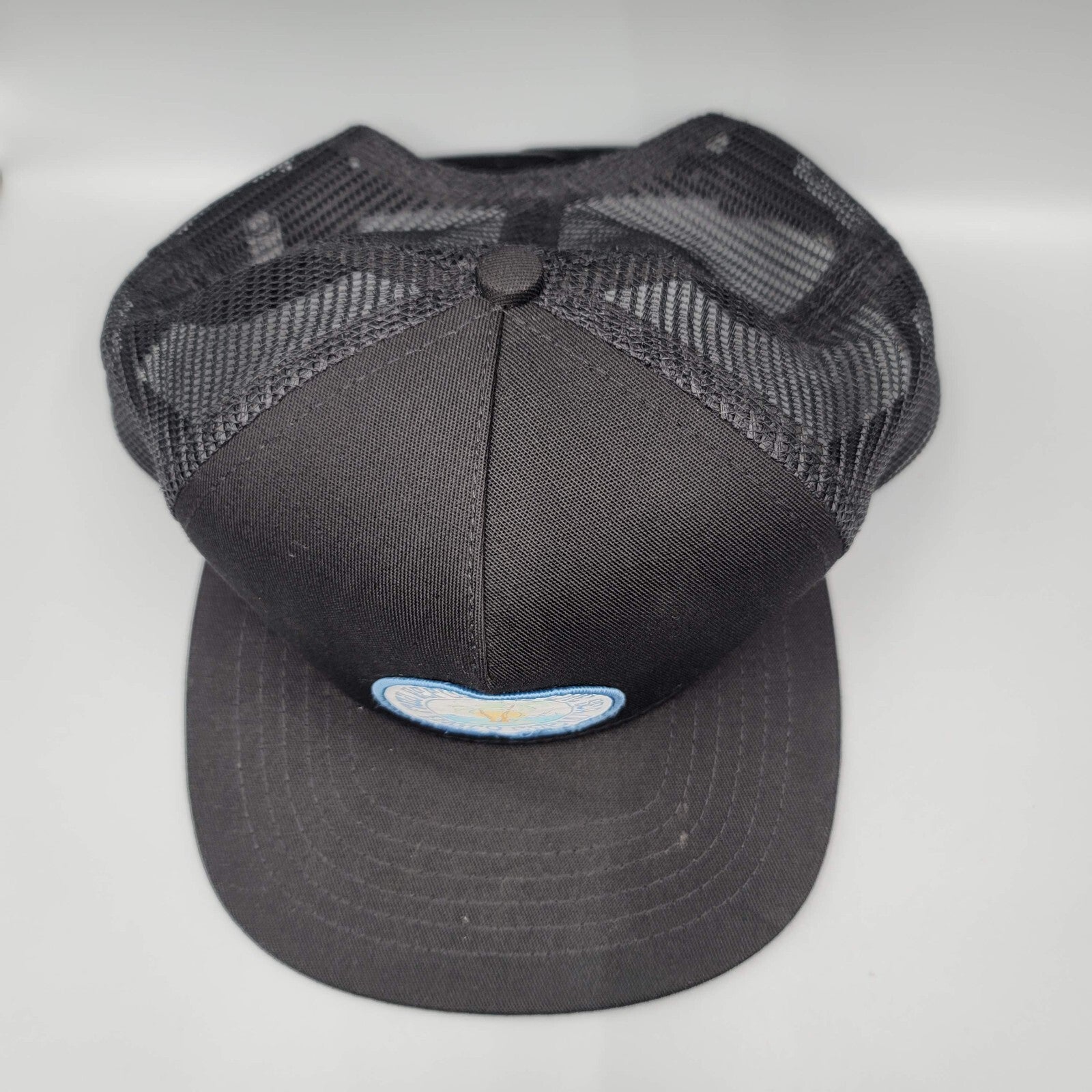 Salty Crew Dos Palms Find Refuge in the Sea Black Snapback Trucker Hat