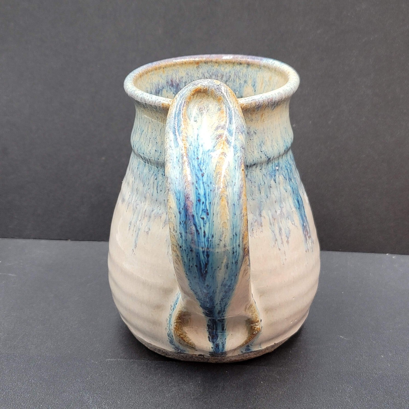 Robert Eakin SIGNED Studio Art Pottery Ugly Face Mug Keystone  5"