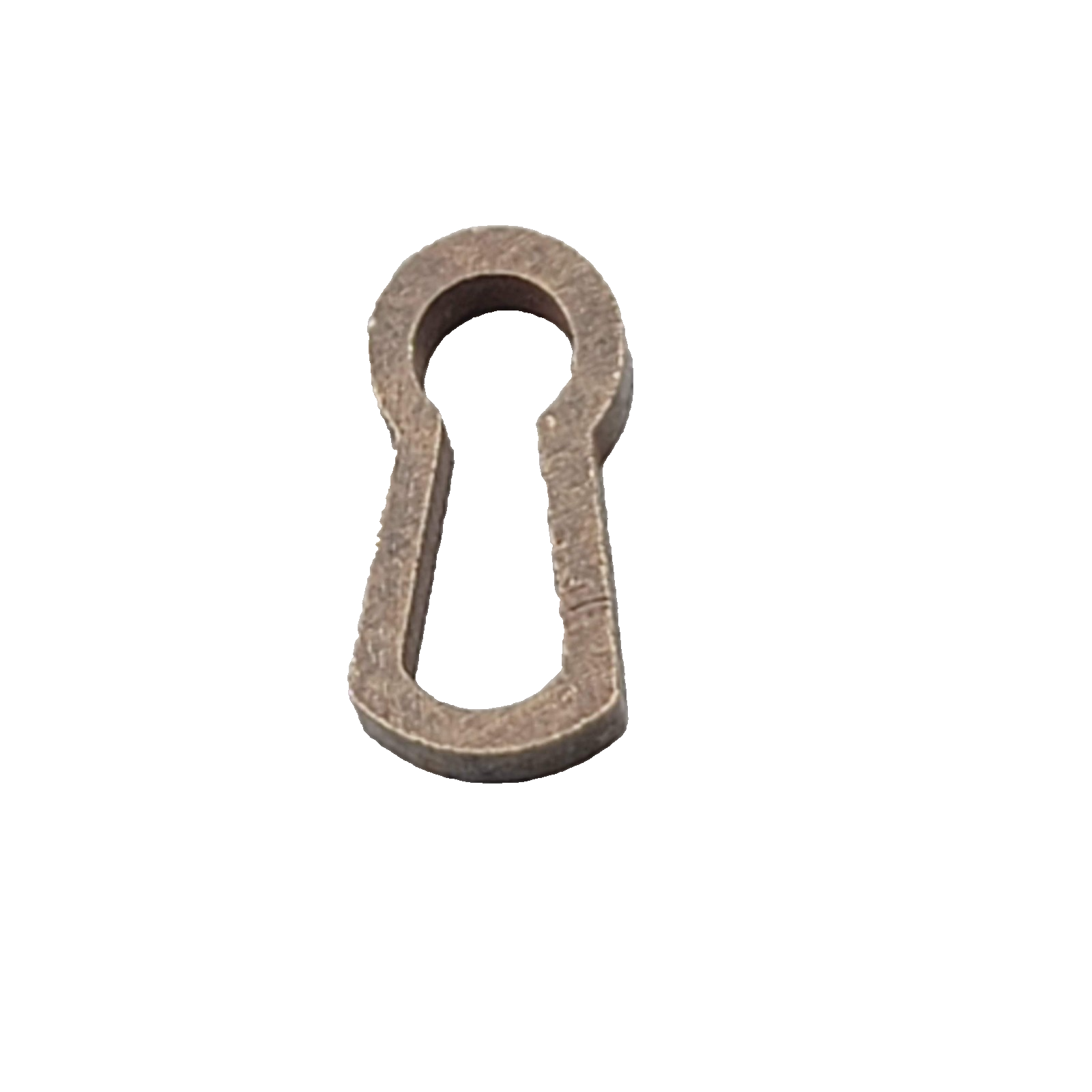 Vintage SINGLE Brass Skeleton Key hole Insert Escutcheon Salvage Hardware 3/4"