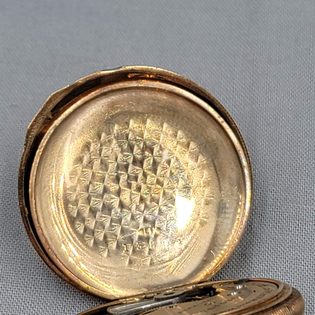 14k Yellow Gold Waltham 9 Jewel Hunter Case Pocket Watch Size 6