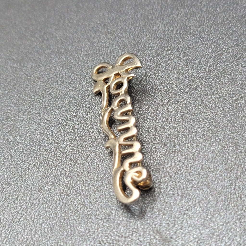Vintage JOANNE Brooch Pin Name Estate Costume Jewelry 1.75"