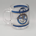 Norwegian Cruise Line SS Norway Seaward Anchor Blue Gold  Clear Coffee Mug Cup