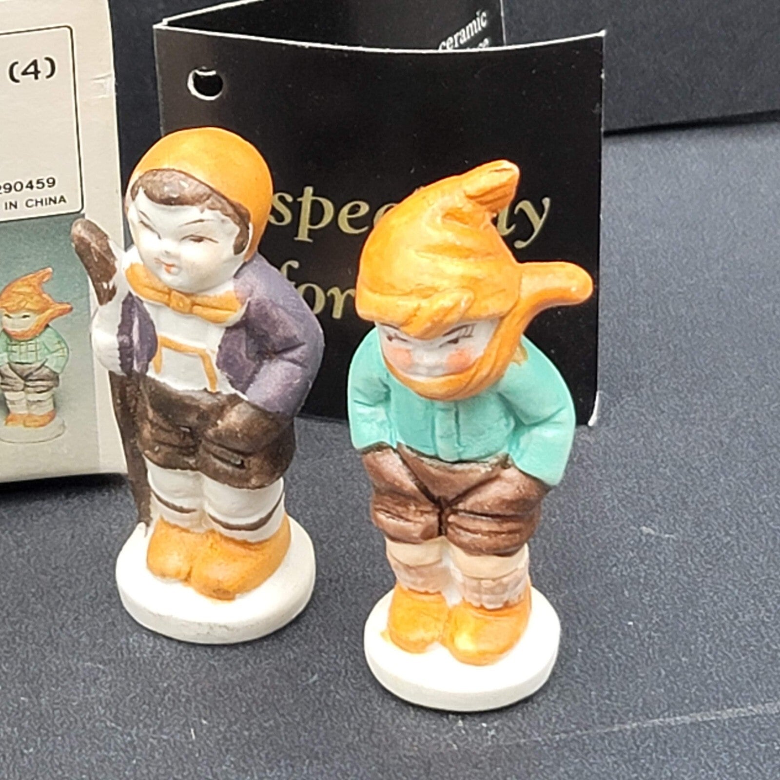 Vintage House of Lloyd Ceramic 4 COUNTRY KIDS Children Christmas Village