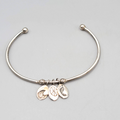 Triathlon Bracelet Silver toen Cuff Charms