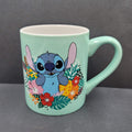 Disneys Stitch Ceramic Coffee Tea Mug "Weird but cute" Flowers