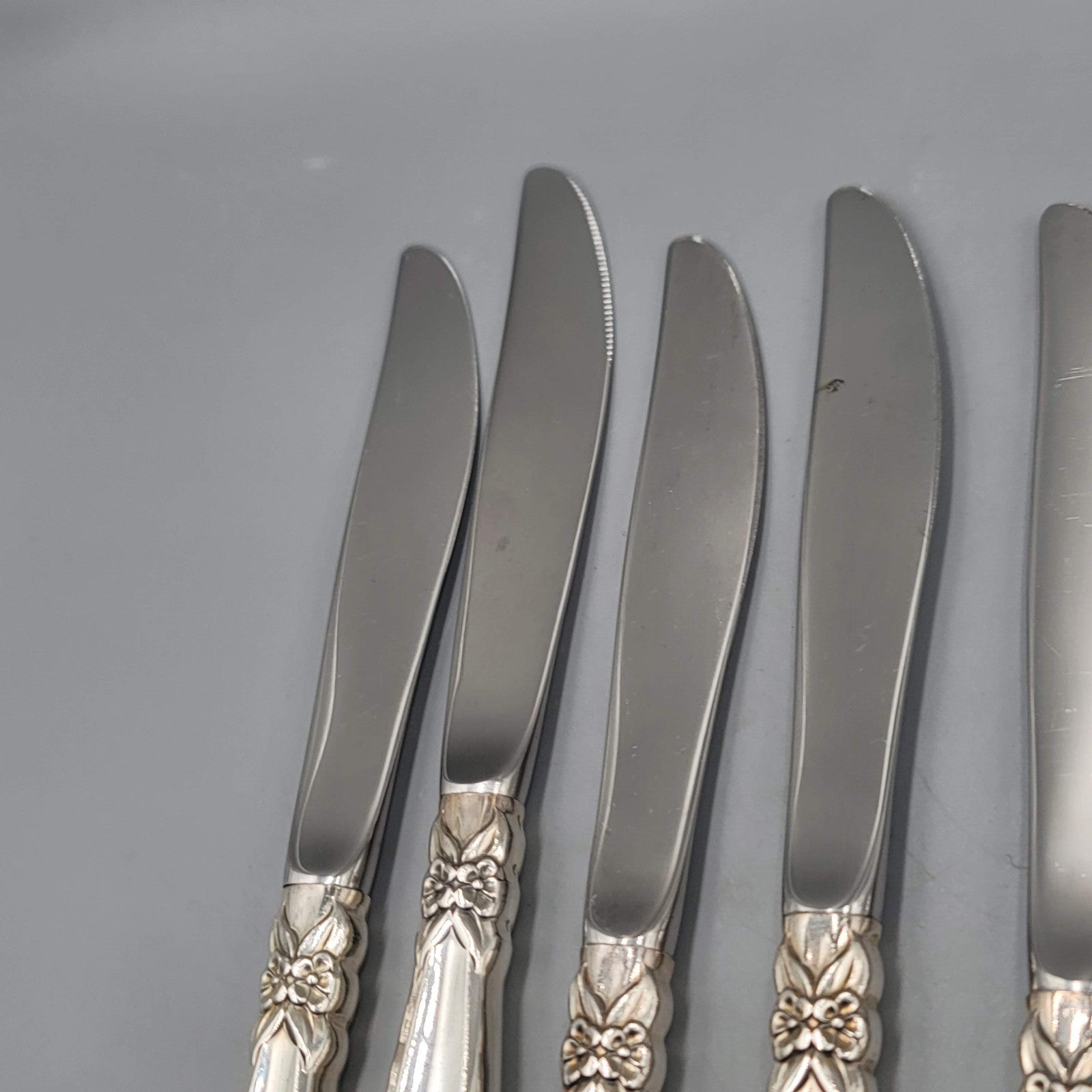 1847 Rogers Bros International Silver Plate Garland Lot of 10 Dinner Knives