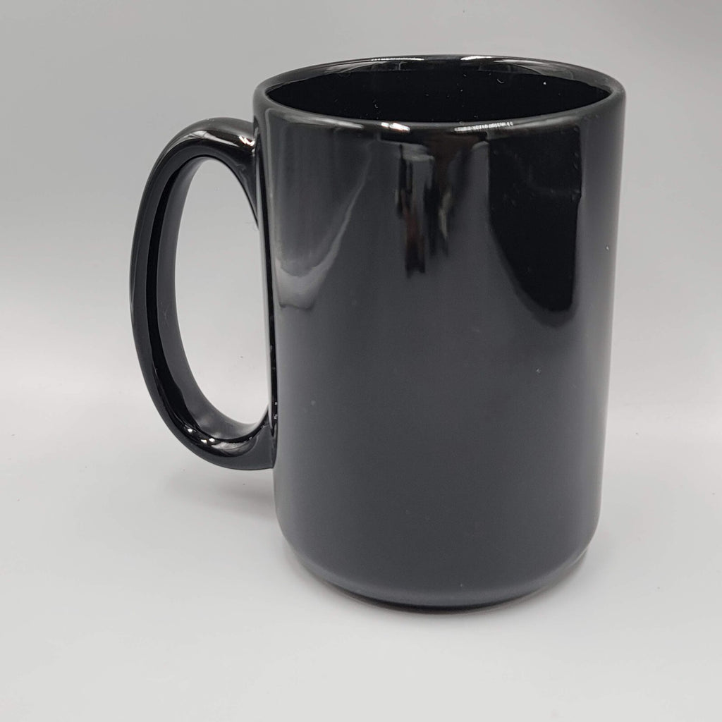 Comedian Lewis Black Coffee Mug Black Gold Hamsa Eye Cup