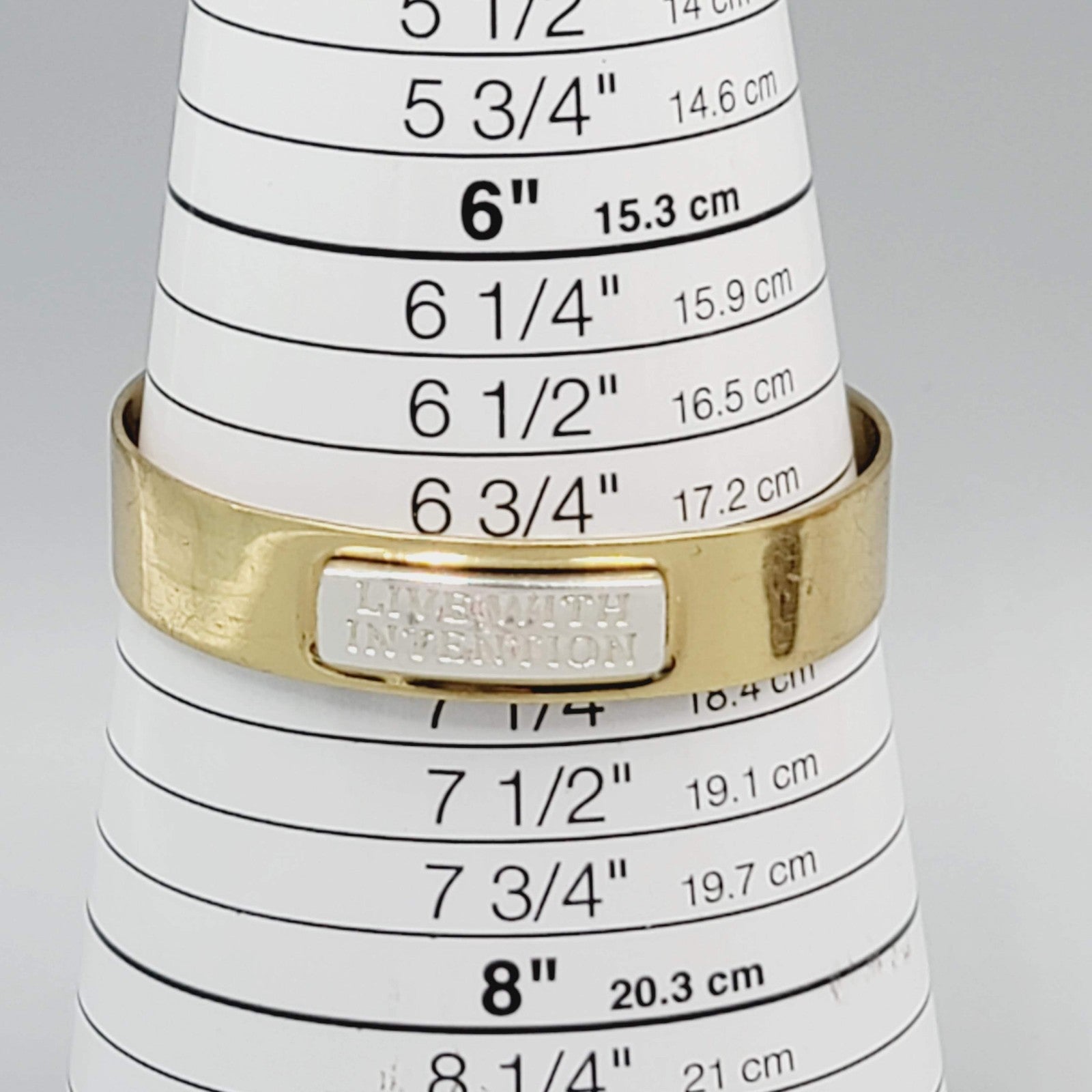 Rustic Cuff 2 Tone Live With Intention Gold & Silvertone Cuff Bracelet