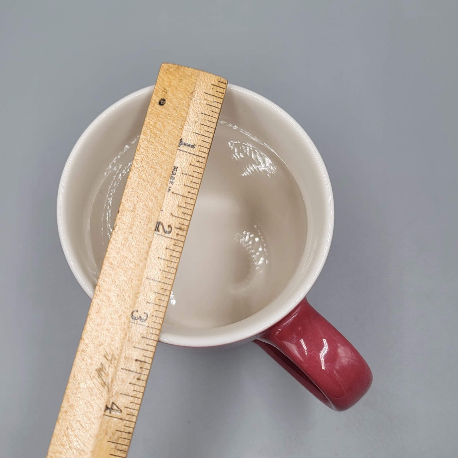 Starbucks Ceramic 2020 Coffee Mug Tea Cup 10 oz Mauve Maroon Burgundy Red