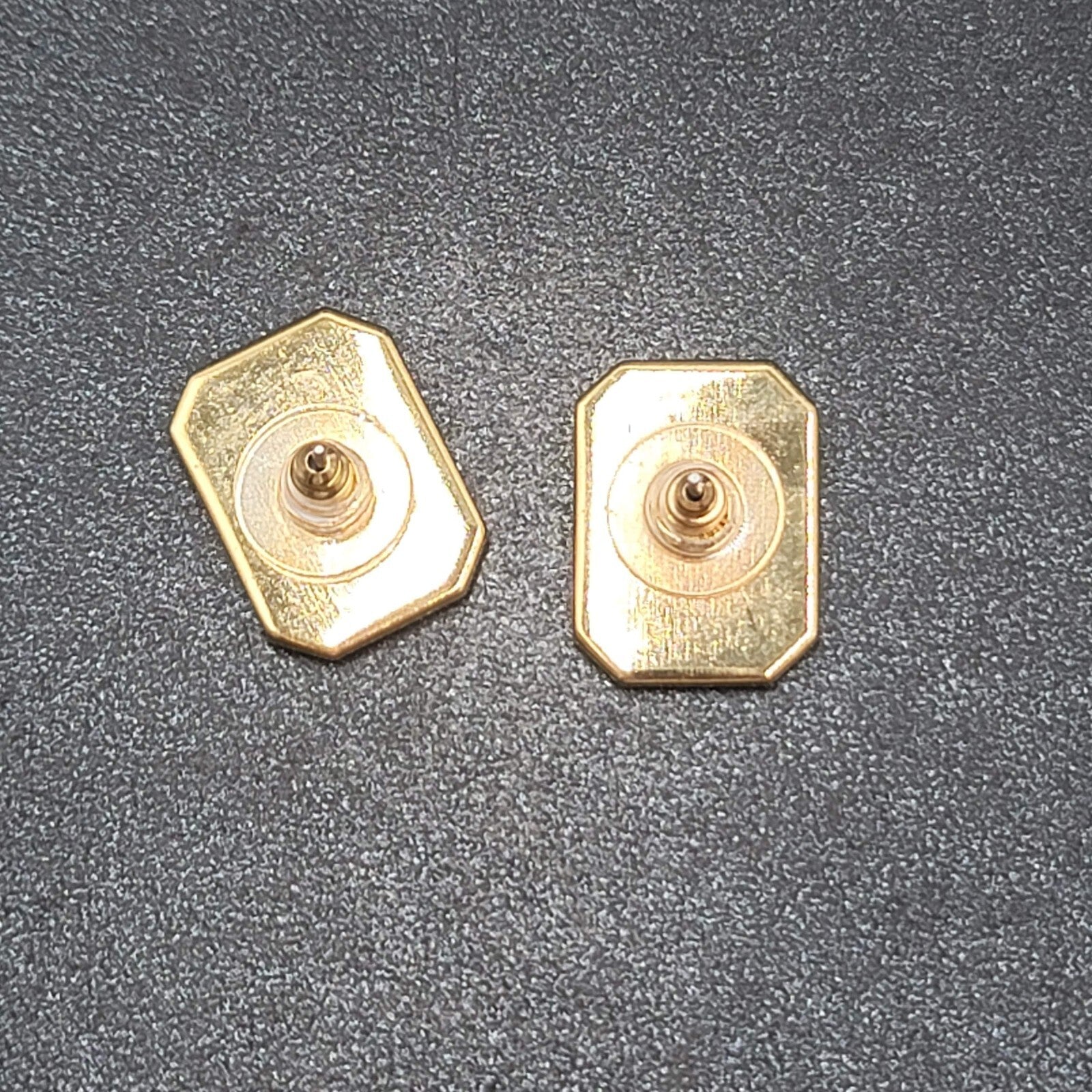Vintage Pierced Earrings Light Babay Blue Enamel Drop 3/4"