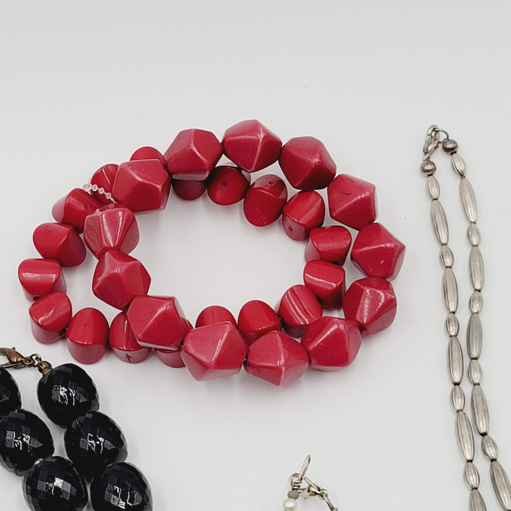 Jewelry Mixed Lot Necklace Bracelets Beaded Stones Glass