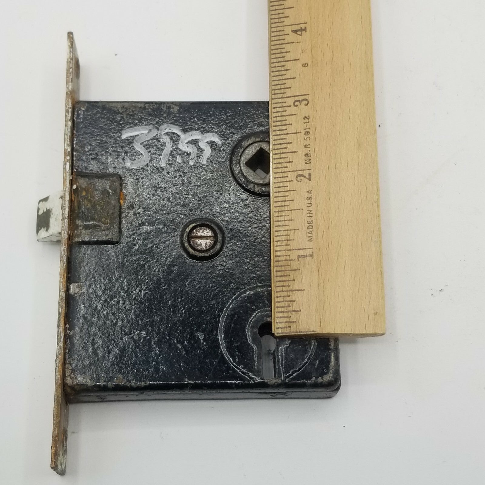 Vintage Cast Iron Interior Door Mortise Lock Hardware Skeleton Keyhole B166