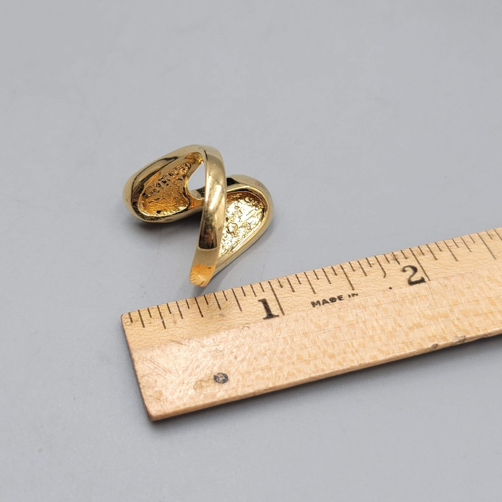 Vintage Gold Plated Cocktail Ring CZ Pave Stone Statement Size 10